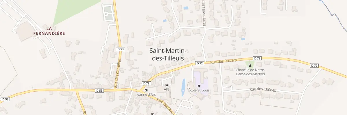 Plan du 13 Rue des rosiers à Saint-Martin-des-Tilleuls