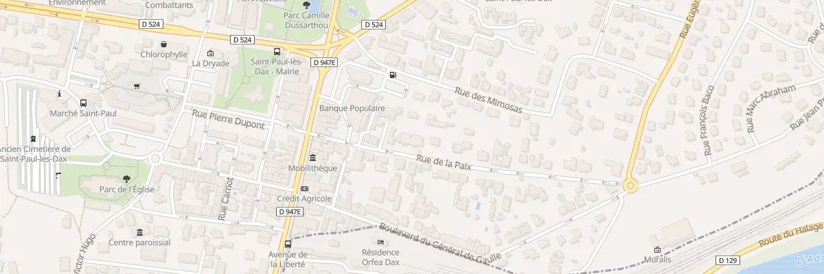 Plan du 5B Rue de la Paix à Saint-Paul-lès-Dax