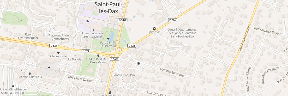 Plan du 72 Bd Saint Vincent de Paul à Saint-Paul-lès-Dax