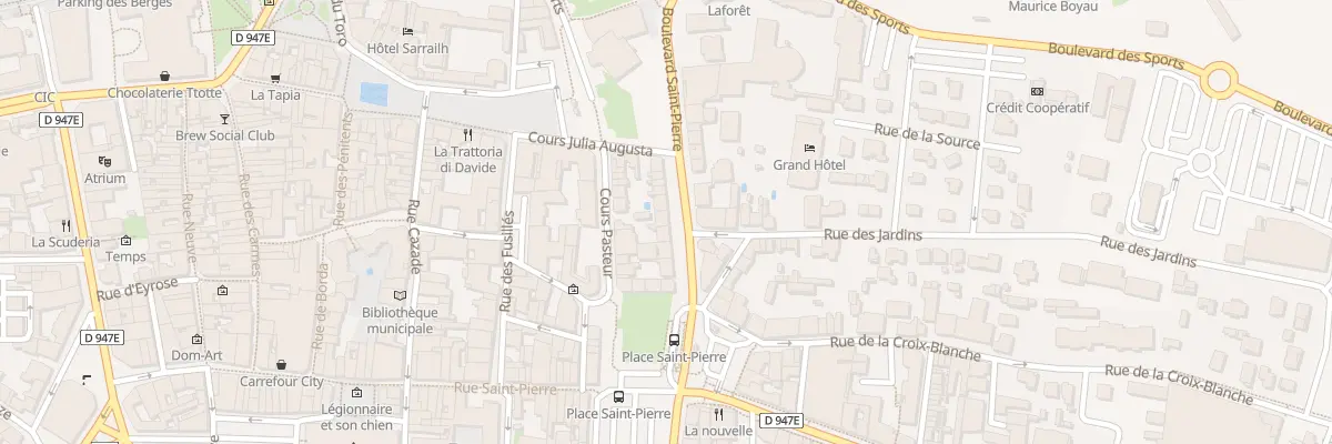 Plan du 14 Bd Saint Pierre à Dax