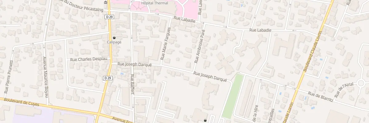 Plan du 15 Rue Joseph Darqué à Dax