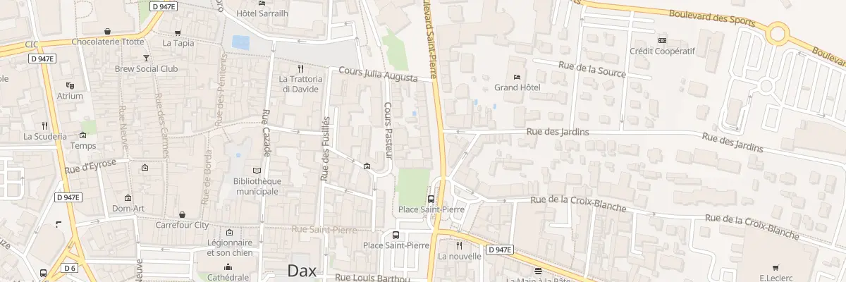 Plan du 18 Bd Saint Pierre à Dax