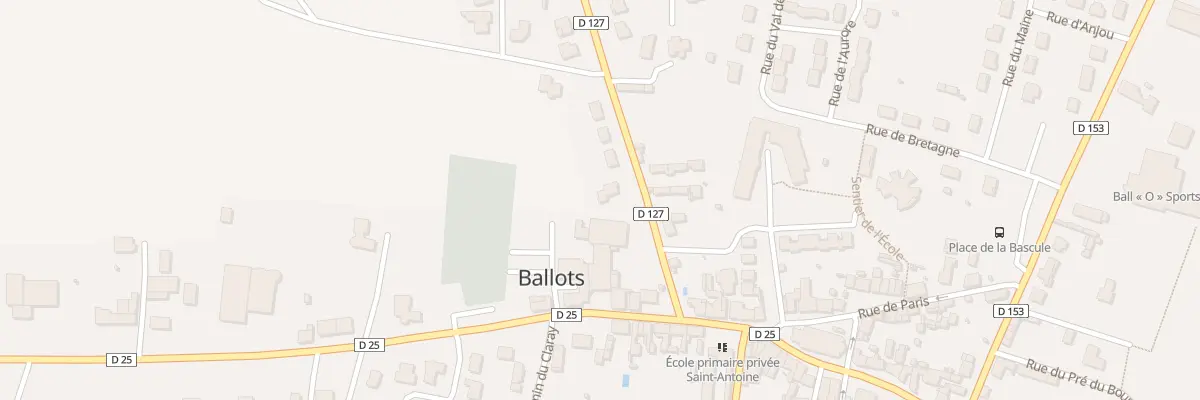 Plan du 3 Rte de Laubrieres à Ballots