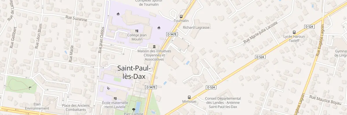 Plan du 214 Av du Mal Foch à Saint-Paul-lès-Dax