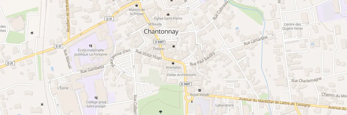 Plan du 91 Rue nationale à Chantonnay