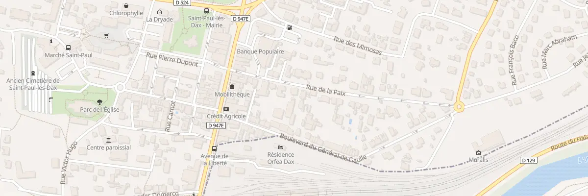 Plan du 10 Rue de la Paix à Saint-Paul-lès-Dax