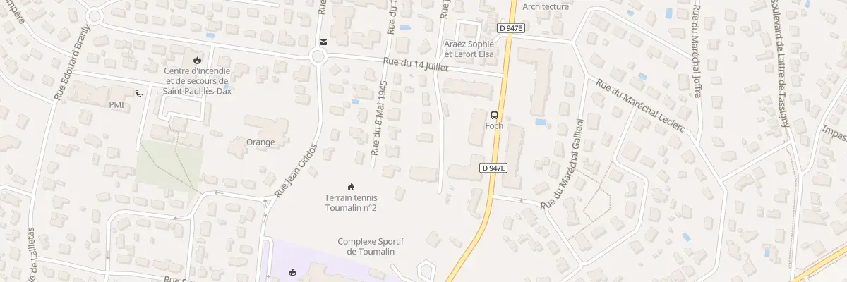 Plan du 8 Rue du 11 Novembre 1918 à Saint-Paul-lès-Dax