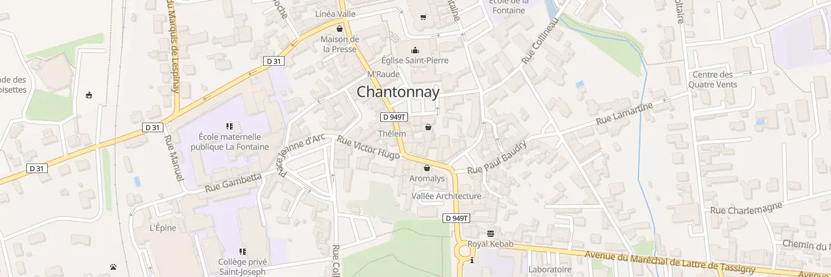 Plan du 83B Rue nationale à Chantonnay