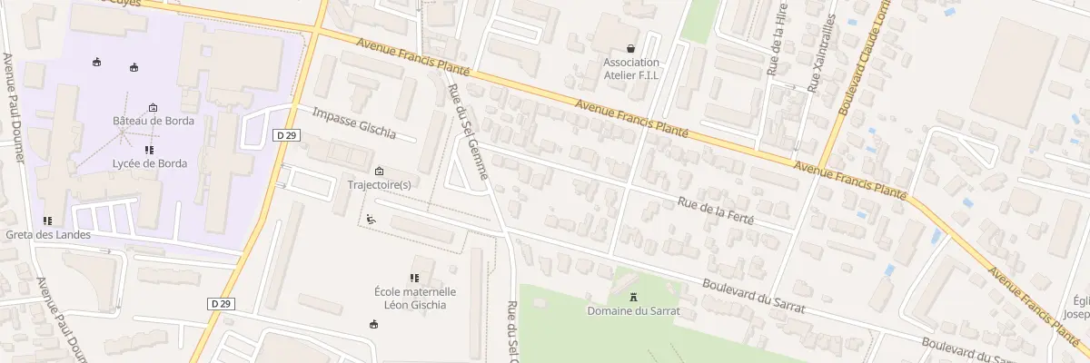 Plan du 8 Rue de la Ferté à Dax