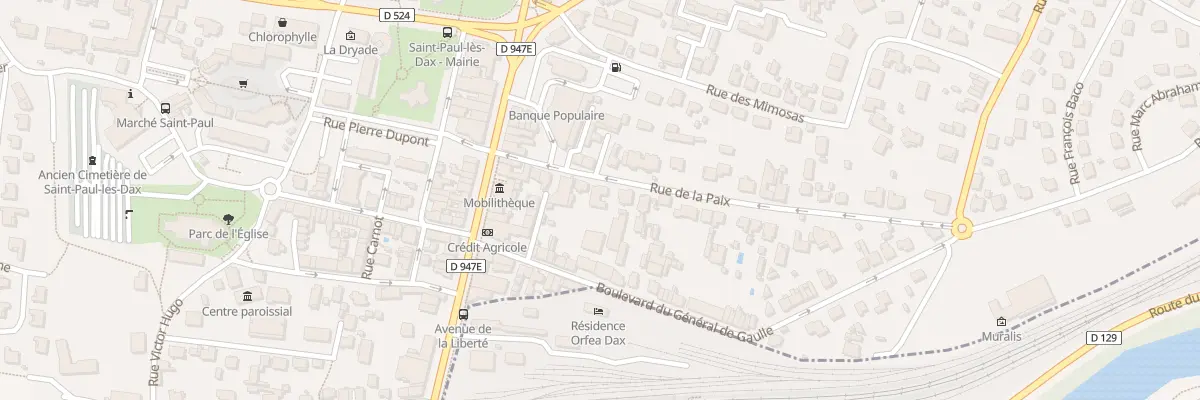 Plan du 8 Rue de la Paix à Saint-Paul-lès-Dax
