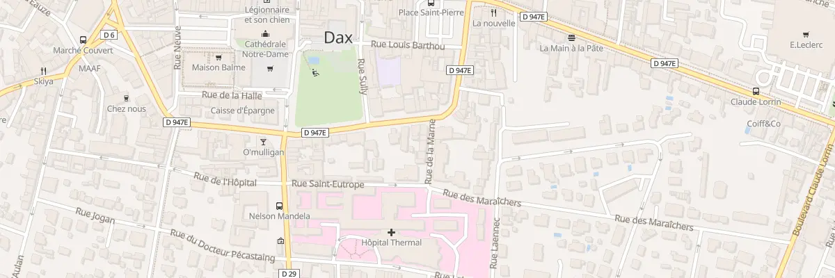 Plan du 36B Crs Marechal Joffre à Dax