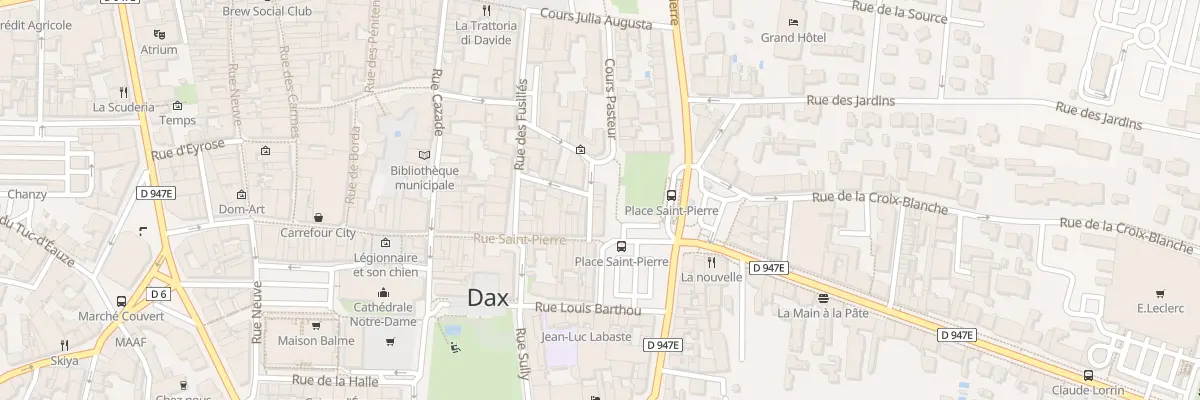 Plan du 3 Rue des Faures à Dax