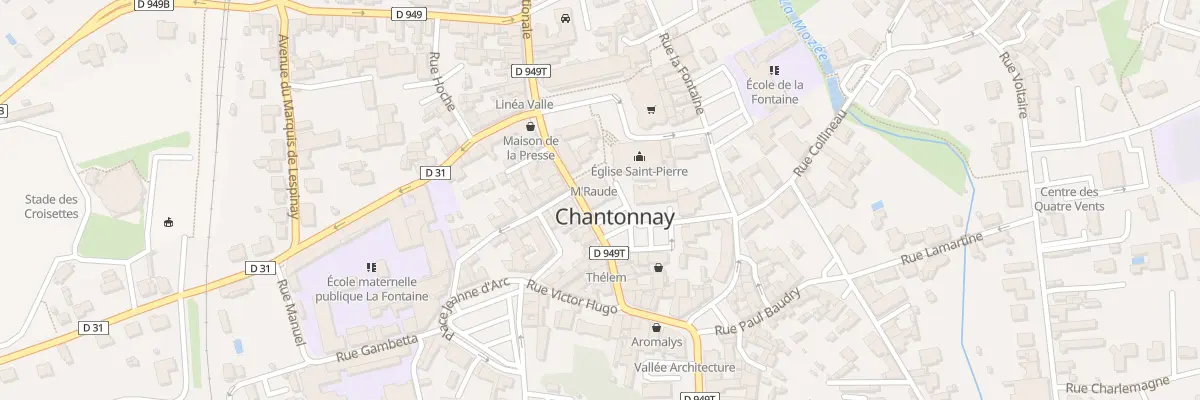 Plan du 55 Rue nationale à Chantonnay