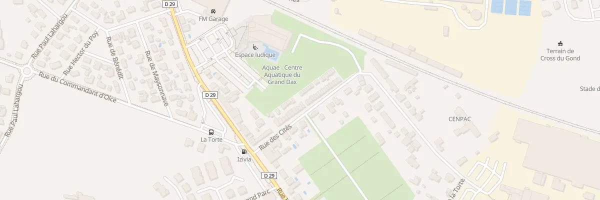 Plan du 23 Rue des Cités à Dax