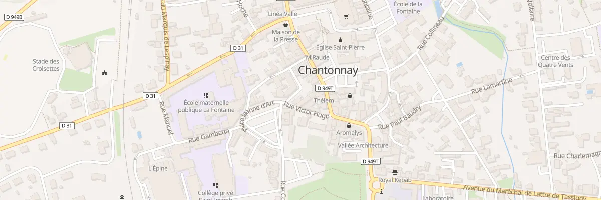 Plan du 10 Rue nationale à Chantonnay