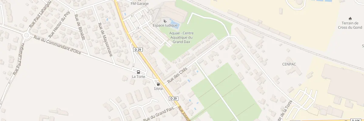 Plan du 9 Rue des Cités à Dax