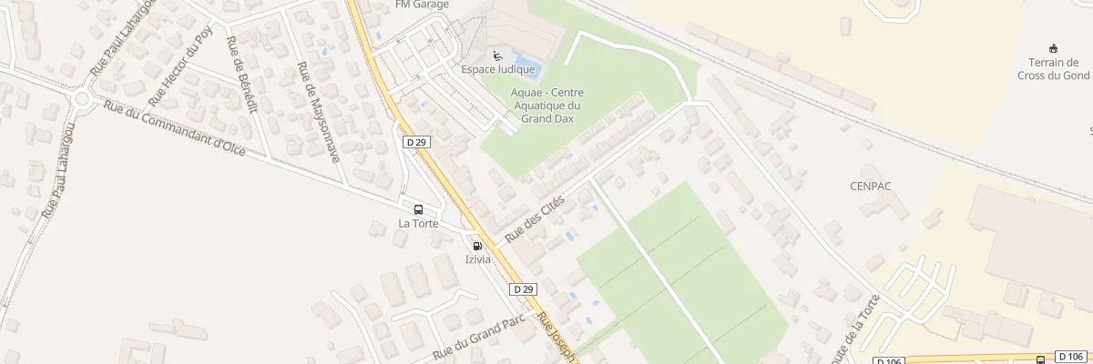 Plan du 7 Rue des Cités à Dax