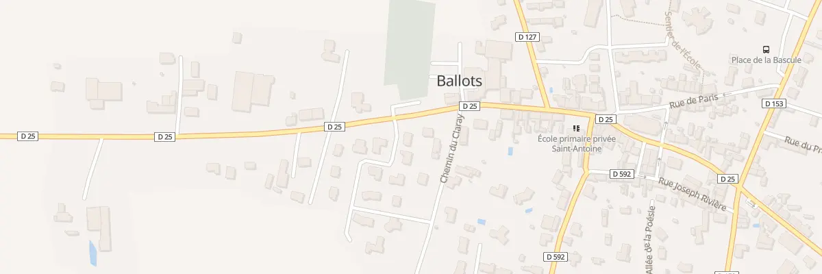 Plan du 1 Imp du Claray à Ballots