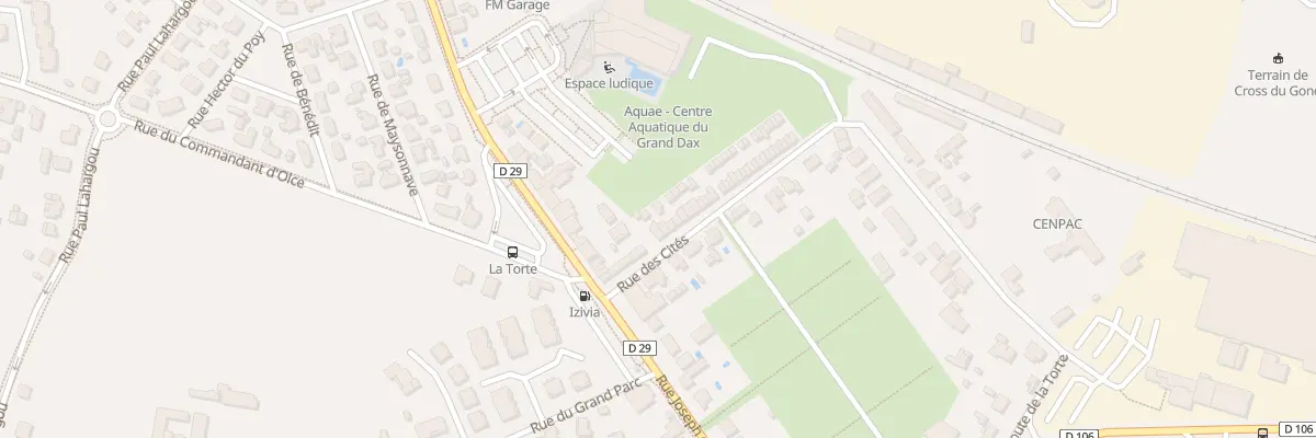 Plan du 5 Rue des Cités à Dax