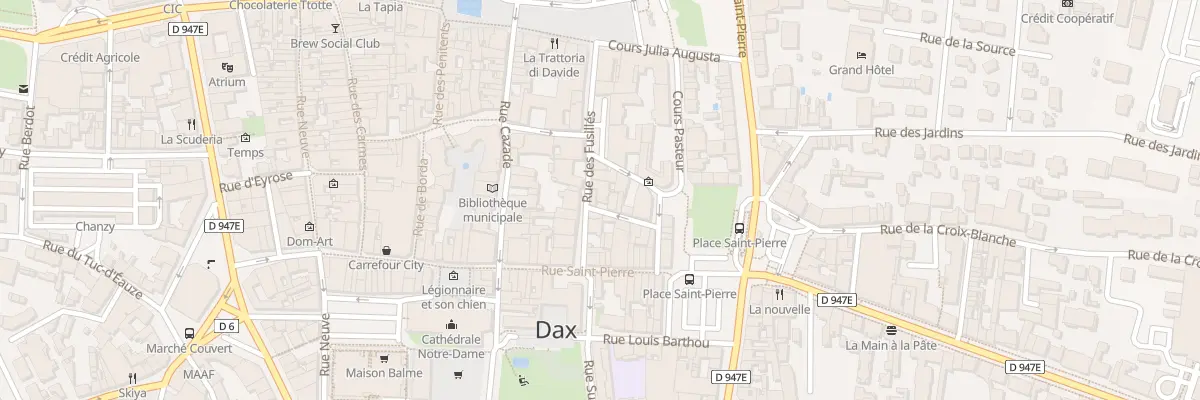 Plan du 11 Rue des Fusillés à Dax