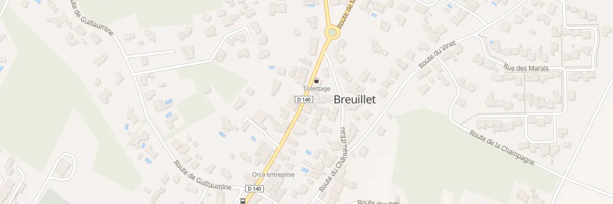Plan du 74 Rue du Centre à Breuillet