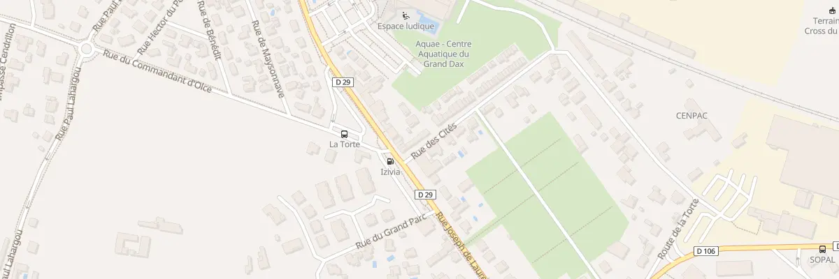 Plan du 1 Rue des Cités à Dax