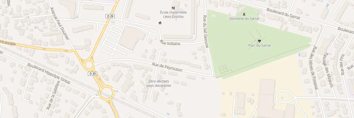 Plan du 20 Rue de Peyrouton à Dax