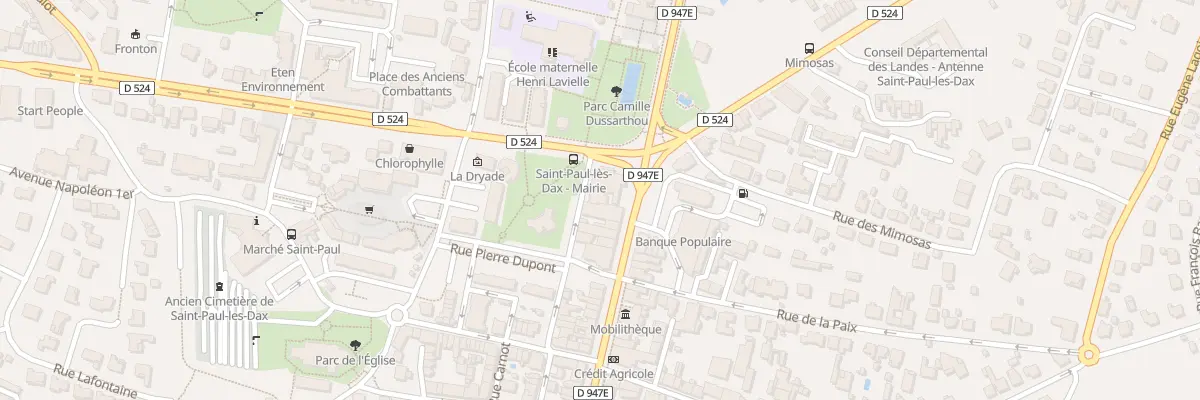 Plan du 2B Av de la Liberté à Saint-Paul-lès-Dax