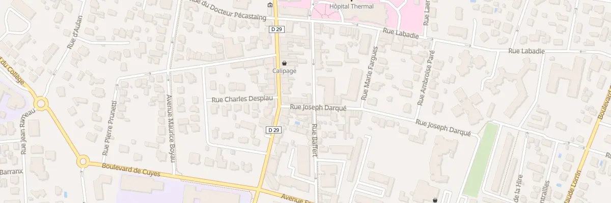 Plan du 5 Rue Joseph Darqué à Dax
