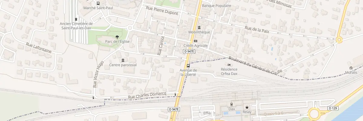 Plan du 1B Rue Gambetta à Saint-Paul-lès-Dax