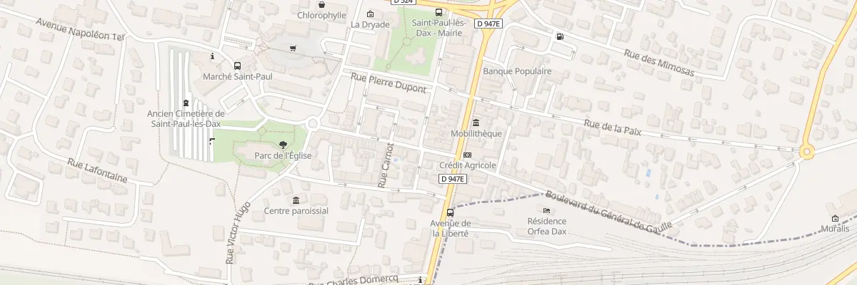 Plan du 21 Rue Pascal Duprat à Saint-Paul-lès-Dax