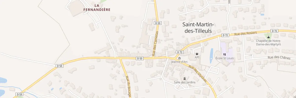 Plan du 8 Rue du calvaire à Saint-Martin-des-Tilleuls