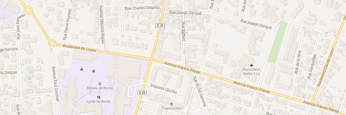 Plan du 3 Av Francis Planté à Dax