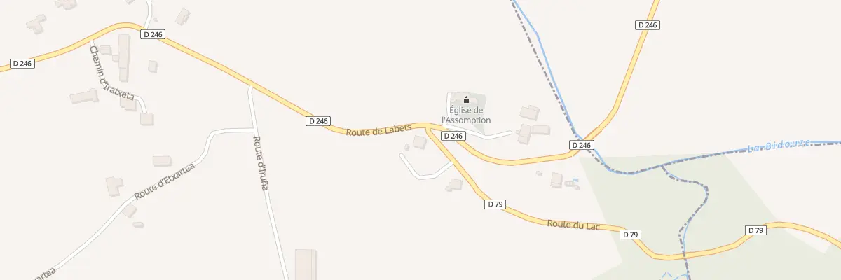 Plan du 22 Rte du Lac à Labets-Biscay