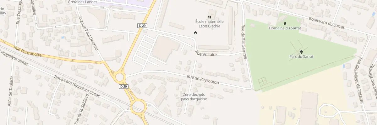 Plan du 2 Rue Guillaume Sanche à Dax