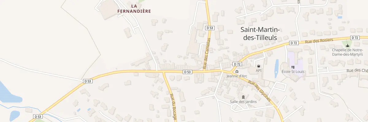 Plan du 16 Rue du calvaire à Saint-Martin-des-Tilleuls