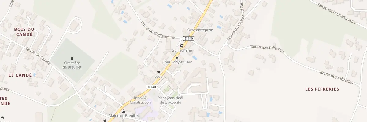 Plan du 50 Rue du Centre à Breuillet