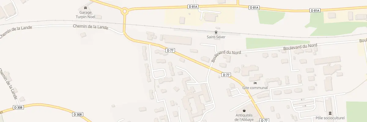 Plan du 27 Rue de la Gare - Saint Sever à Noues de Sienne