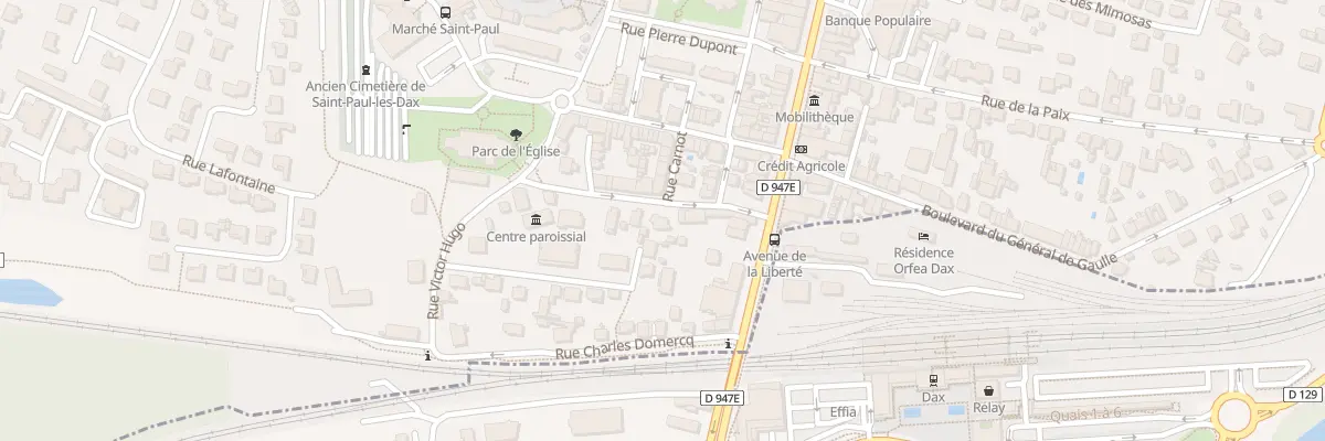 Plan du 7 Rue Gambetta à Saint-Paul-lès-Dax
