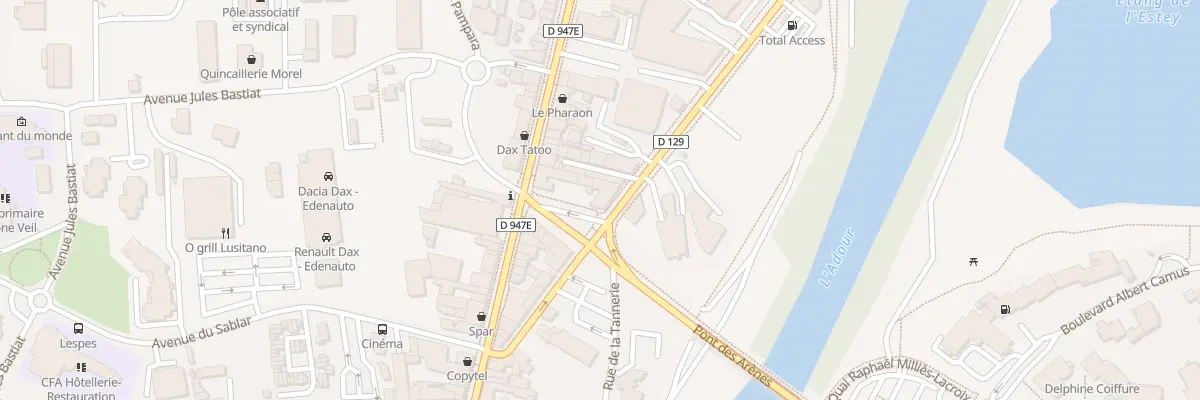 Plan du 2 Rue du Cap Dou Poun à Dax