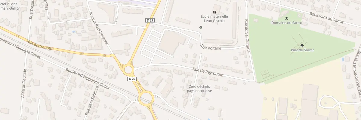 Plan du 28 Rue de Peyrouton à Dax