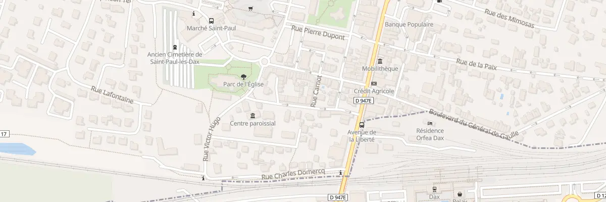 Plan du 8 Rue Gambetta à Saint-Paul-lès-Dax