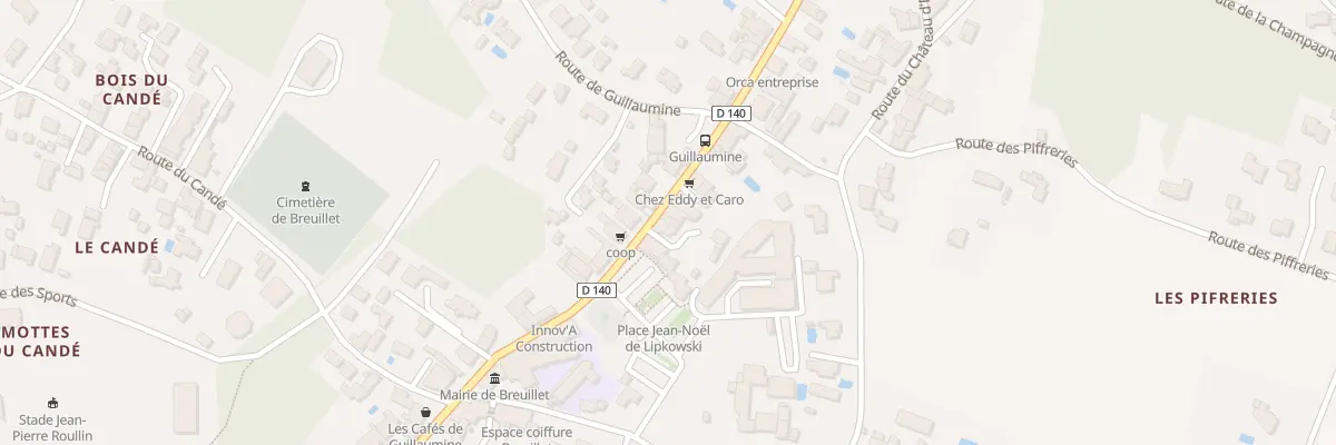 Plan du 38 Rue du Centre à Breuillet