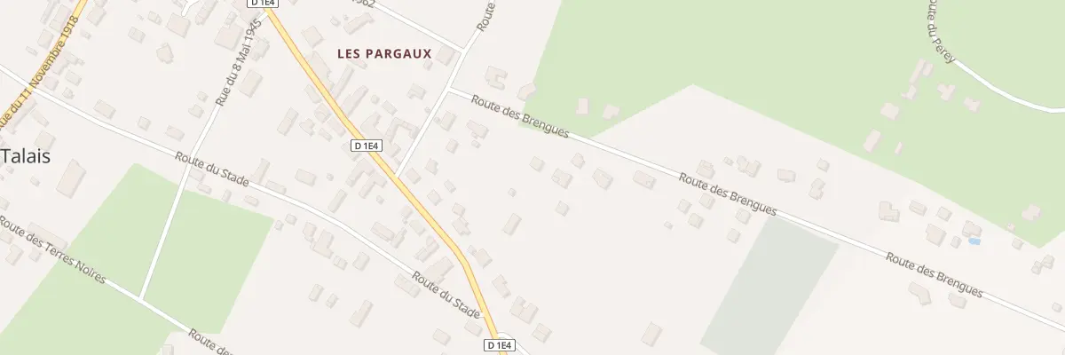 Plan du 8 Rte des Brengues à Talais