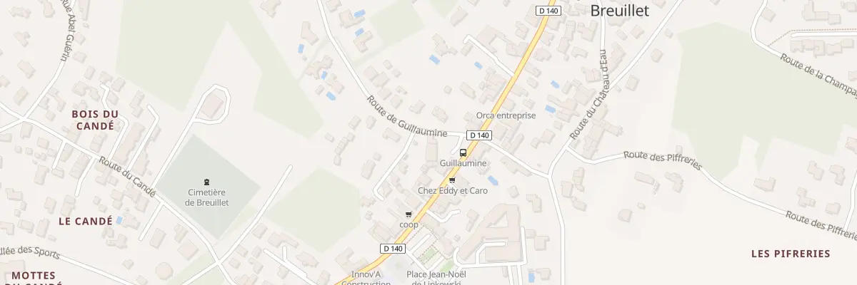 Plan du 1 Rte de Guillaumine à Breuillet