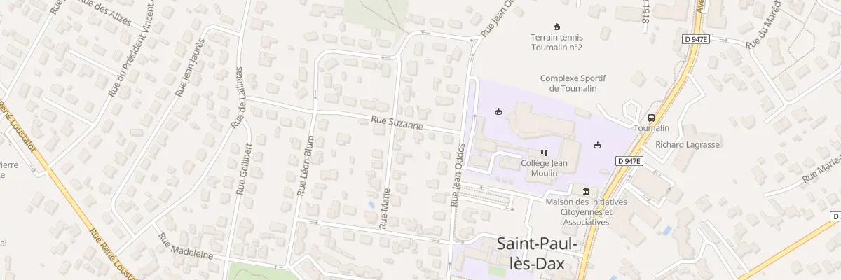 Plan du 1 Rue Suzanne à Saint-Paul-lès-Dax