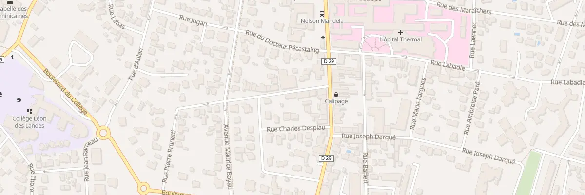 Plan du 21 Rue du Pribat à Dax