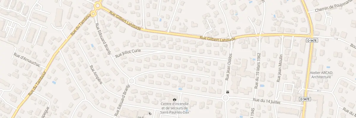 Plan du 11 Rue Joliot Curie à Saint-Paul-lès-Dax