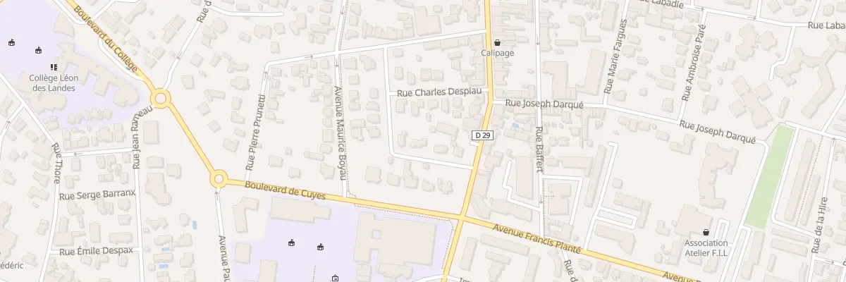 Plan du 5 Rue Wlérick à Dax
