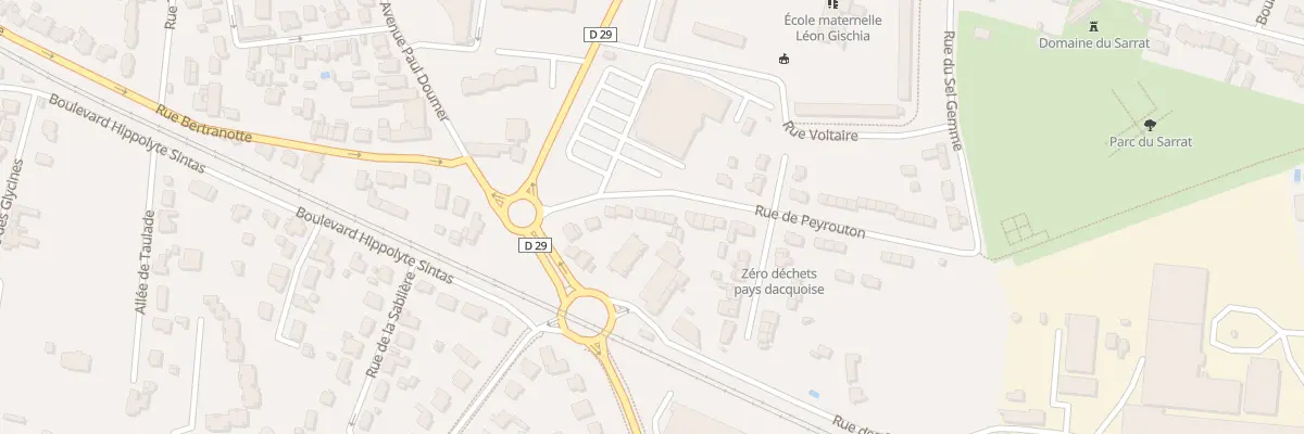 Plan du 33 Rue de Peyrouton à Dax